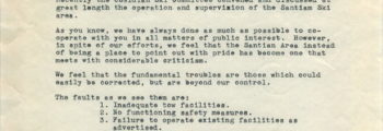Santiam Ski Area Letter of Conditions